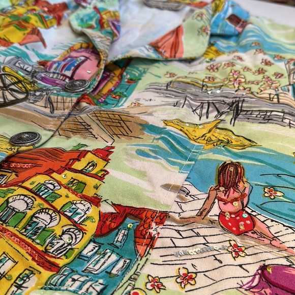 Jacket - Artist Sketches of Beach and Street Scenes - Picture 2 of 9